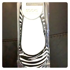 Zebra Pattern Peep Socks